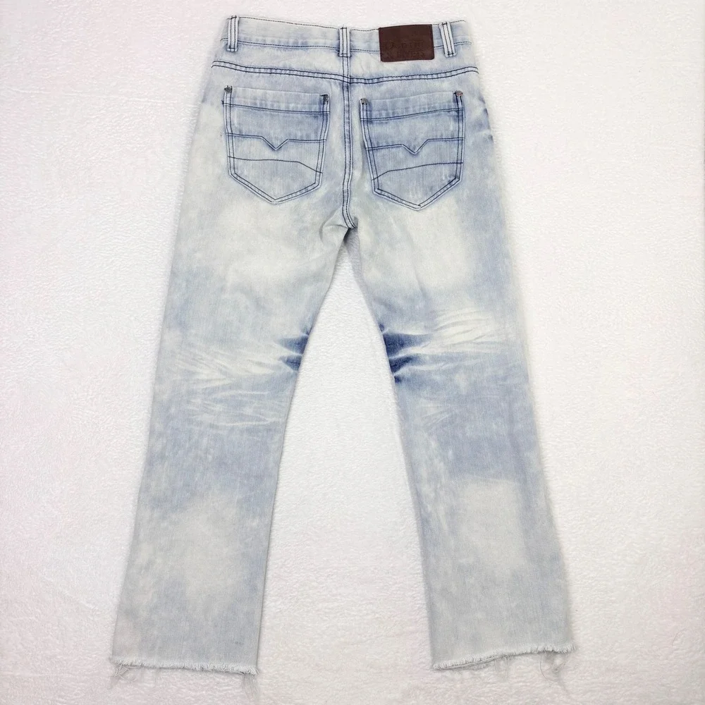 Denim and Rivets Distressed Acid Wash Bootcut Jeans‎ Size 30 Measures 32x29